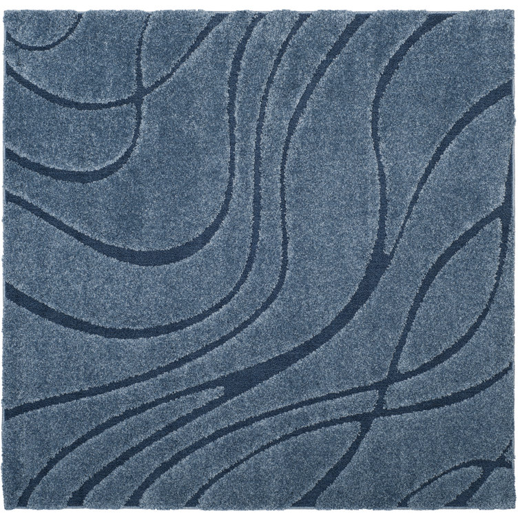 Ashal Abstract Blue Area Rug