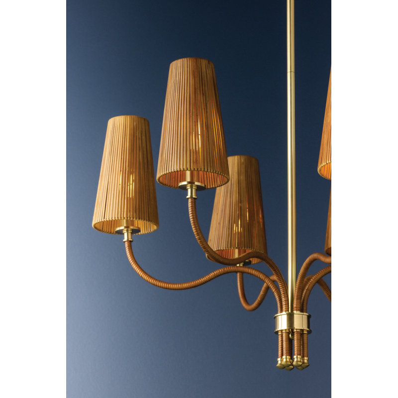 Lustre Atwood, Six lumières, H 23 po x l 30 po x P 30 po