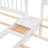 Full Over Twin & Twin Bunk Bed, Wood Triple Bunk Bed With Drawers And Guardrails,White