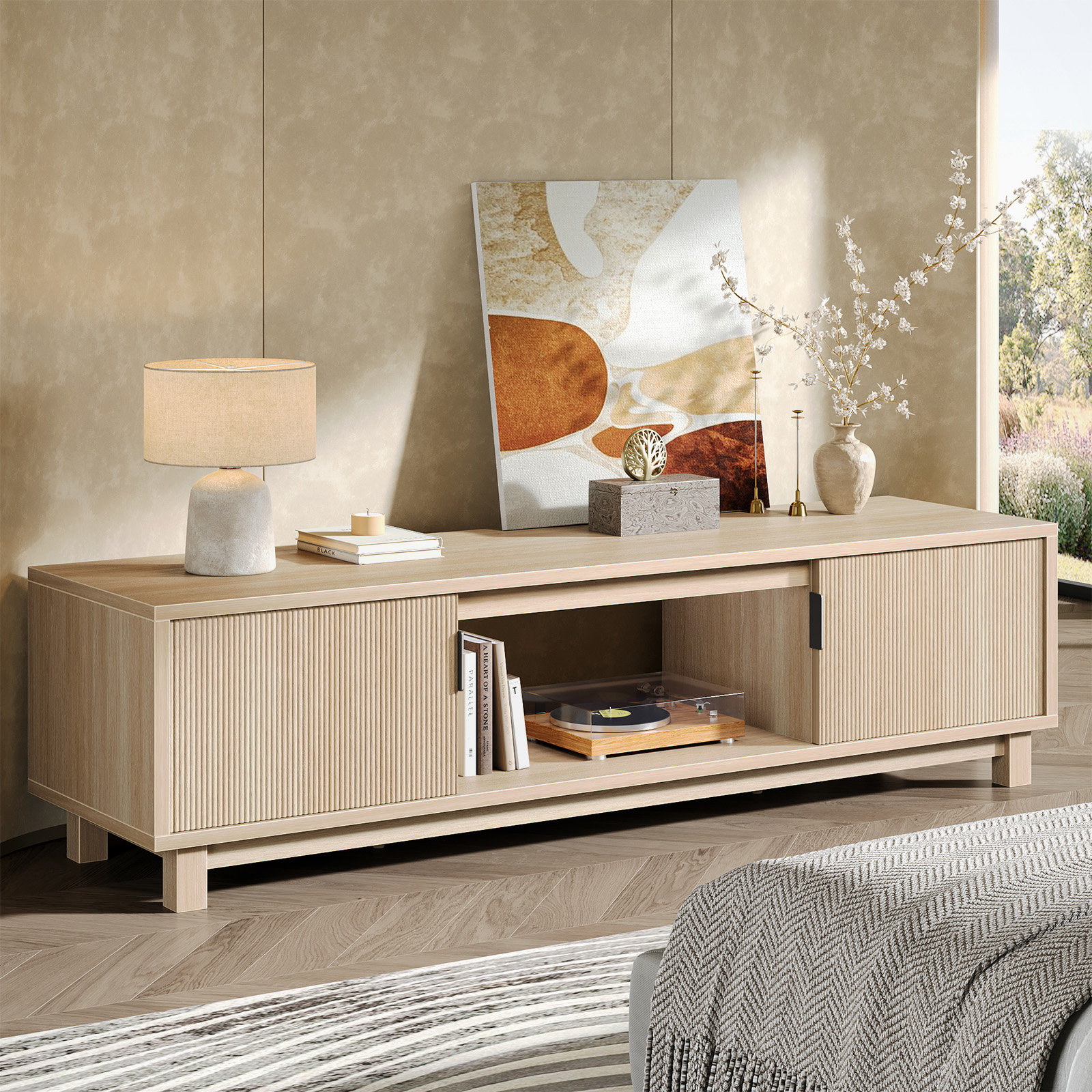 Latitude Run® 70'' TV Stand for TVs up to 75'',Media Console and Modern TV Console Table & Reviews | Wayfair