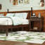 Lit plateforme double en bois avec tête de lit en forme de gourde, lit plateforme rétro avec support en lattes de bois, noyer-1153368237-1153368235