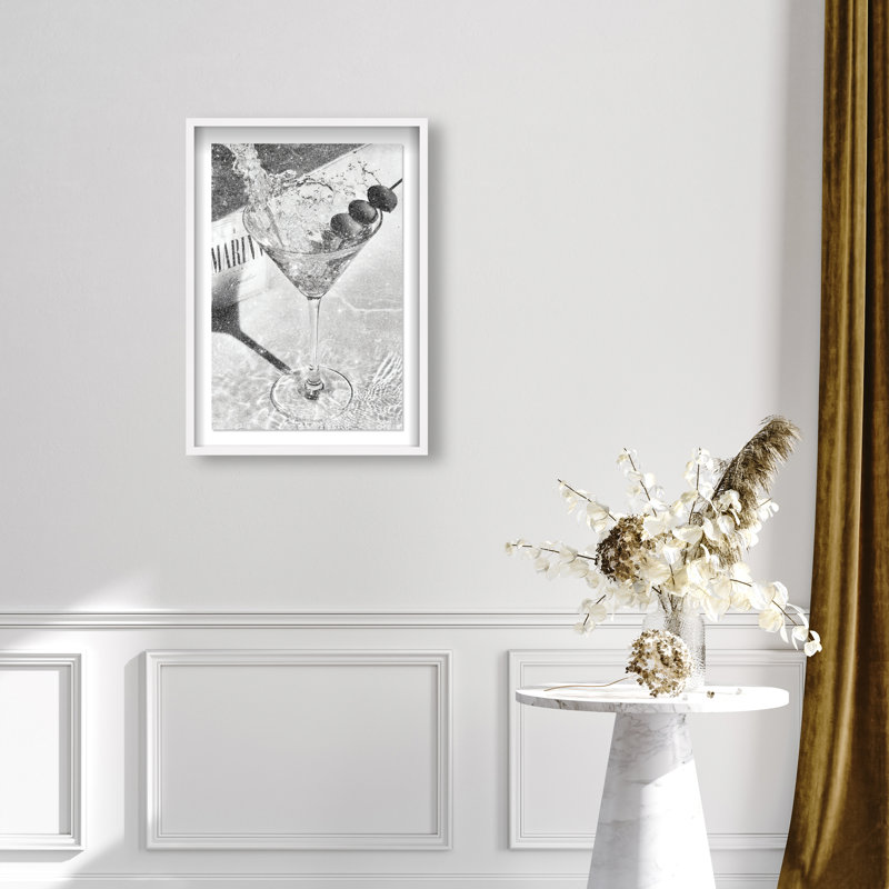 Chill Time II Shadowbox Food & Beverages Print by Oliver Gal, Black Frame, 10 x 15, 31.5"H x 21.5"W, White Shadowbox