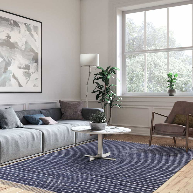 Striped Indoor / Outdoor Rug, Rectangle 2' x 3'
