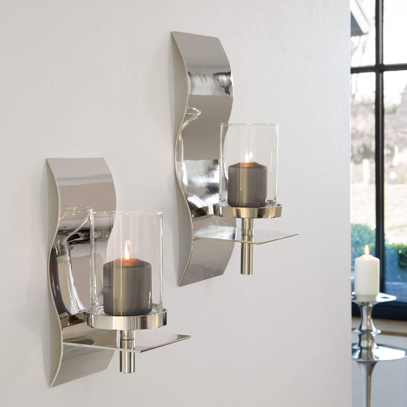 Wave Wall Wall Sconce, 38cm H x 16cm W x 19cm D