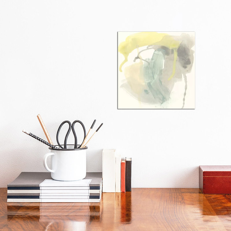 Lunar Sunrise IV by June Erica Vess - Wrapped Canvas Painting, 30.48 cm H x 30.48 cm W