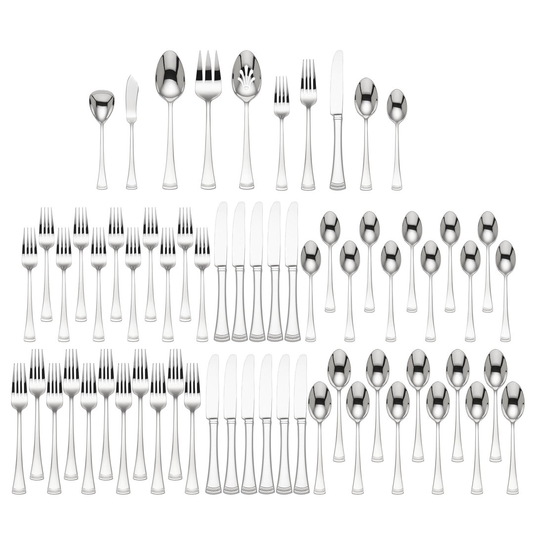 Lenox Portola 65-Piece Flatware & Serving Set, Service for 12 Lenox