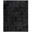 Studio Geometric Handwoven Leather Rug with Felt-1235644755