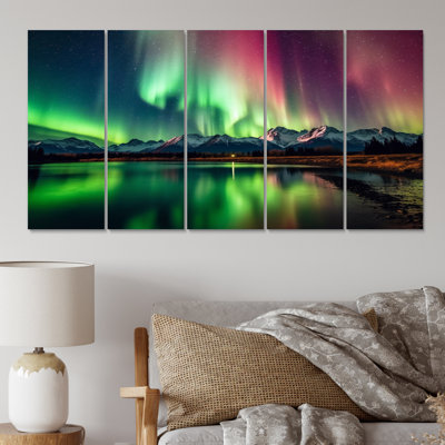Yukon Dream Aurora IV Cities & Countries Wall Decor on Metal