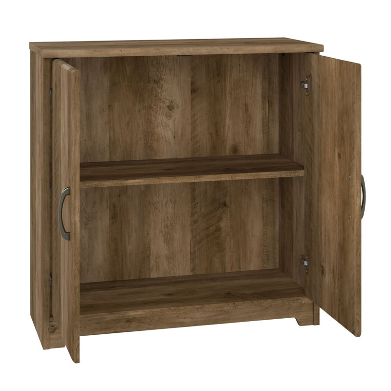 Ensemble de bureau d'ordinateur en L 3 pièces Shelonda, Pin récupéré