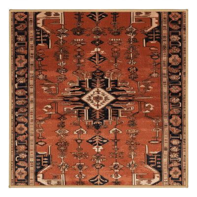Tapis brun lavable à la machine