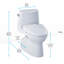 Carlyle® II 1.28 GPF Elongated One-Piece Toilet with S300e Electronic Bidet Seat