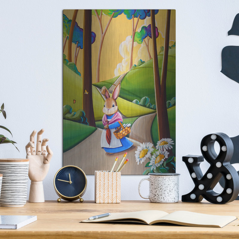 Harper Harper «Peter Rabbit 2» par Cindy Thornton, art mural en métal, H 16 po x l 12 po