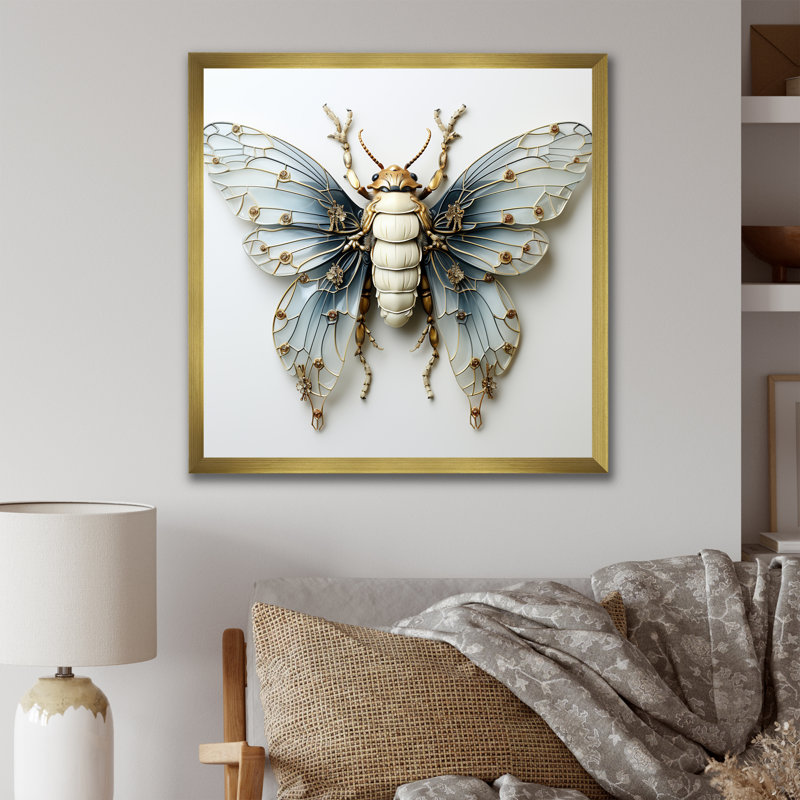 Captivating Moths Insect IV - Insectes et insectes, art mural, Gold Picture Framed, H 30 po x l 30 po x P 1,5 po