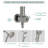 5-Functions Dual Shower Head with Slide Bar and Handheld Shower-70481871