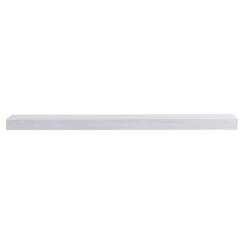 Tablette de manteau Modern Ember Vara, 48", Peinture blanche