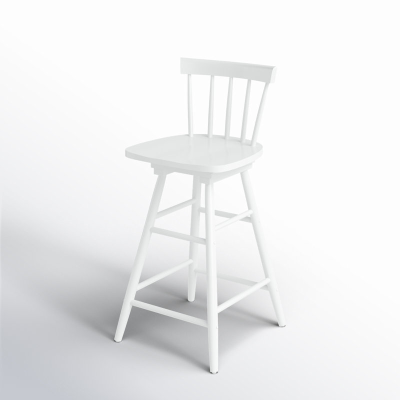 Tabouret de comptoir pivotant Portside, Blanc