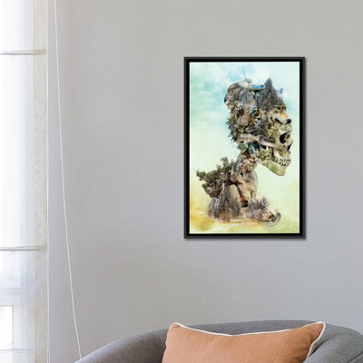 «Nature Skull» par Riza Peker - estampe numérique sur toile tendue avec châssis