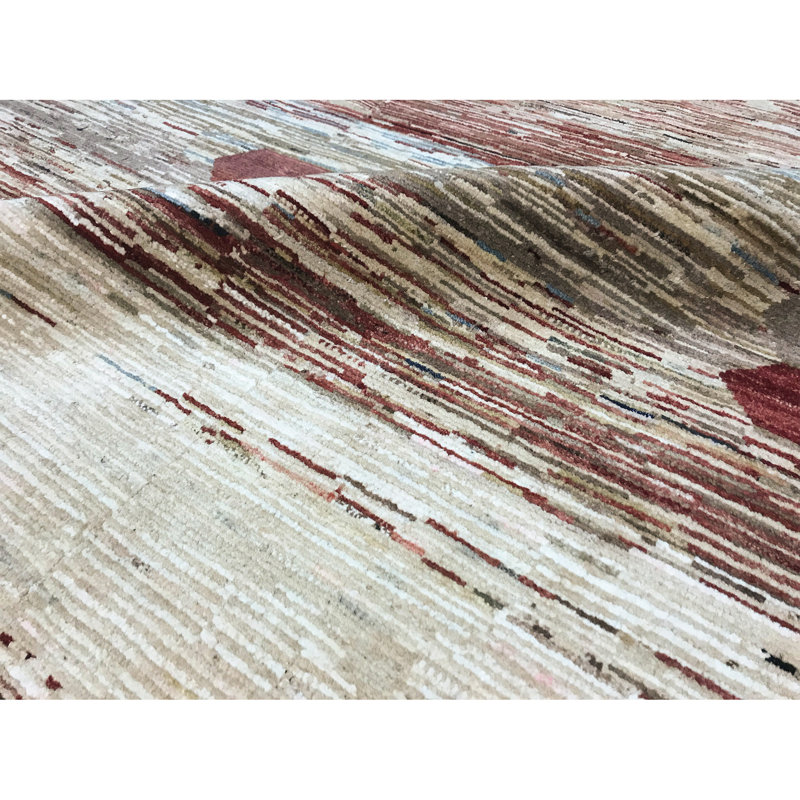 Hand-Knotted High-Quality Red Area Rug