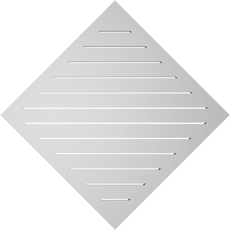 Évent à pignon fonctionnel en uréthane Diamond, H 42 po x l 42 po x P 1,5 po