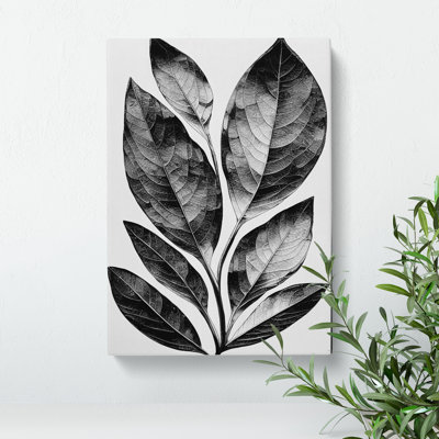 A Monochrome Leaves No.2 - Wall Art