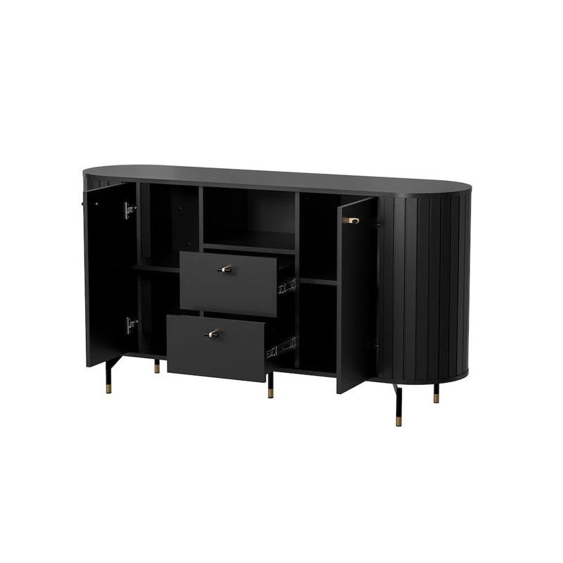 150cm Sideboard, Black