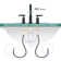Widespread Double Handle Bathroom Faucet with Pop Up Drain
