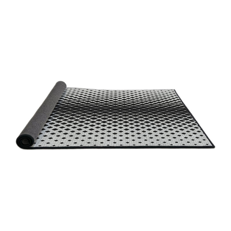 Tapis gris / noir Power Loom, Rond 7 pi