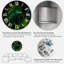 Abstrait feuilles de palmier vert tropical - horloge murale tropicale-839669633