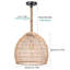 Cynthiana 1 - Light Natural Rattan Single Pendant-1118310793