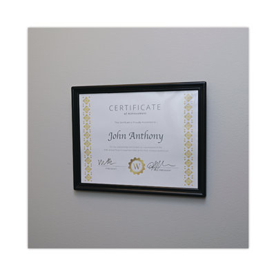 Black Picture Frame - Set of 3 with Mat