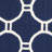 Rodgers Hand Woven Flat Weave Wool/Cotton Geometric Rug in Blue-656715247