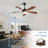 Damecia 52'' Modern Ceiling Fan with LED Light and Remote Control-123175726