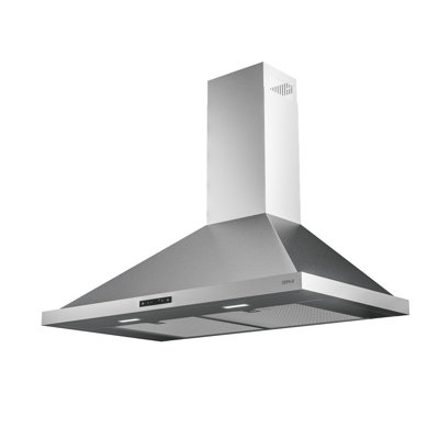 Core Zephyr 30" 600 CFM Wall Mount Range Hood with LED Lighting in Stainless Steel