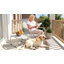 Méridienne de patio avec repose-pieds, ensemble de 2 fauteuils d'extérieur avec coussins épais-1246920623