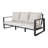 Contemporary & Coffee Table - Beige And Brown Cushions Strong Aluminum Frame, Easy To Clean Maintain Chic Rectangular For A