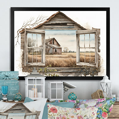 " Window View To Farm I "