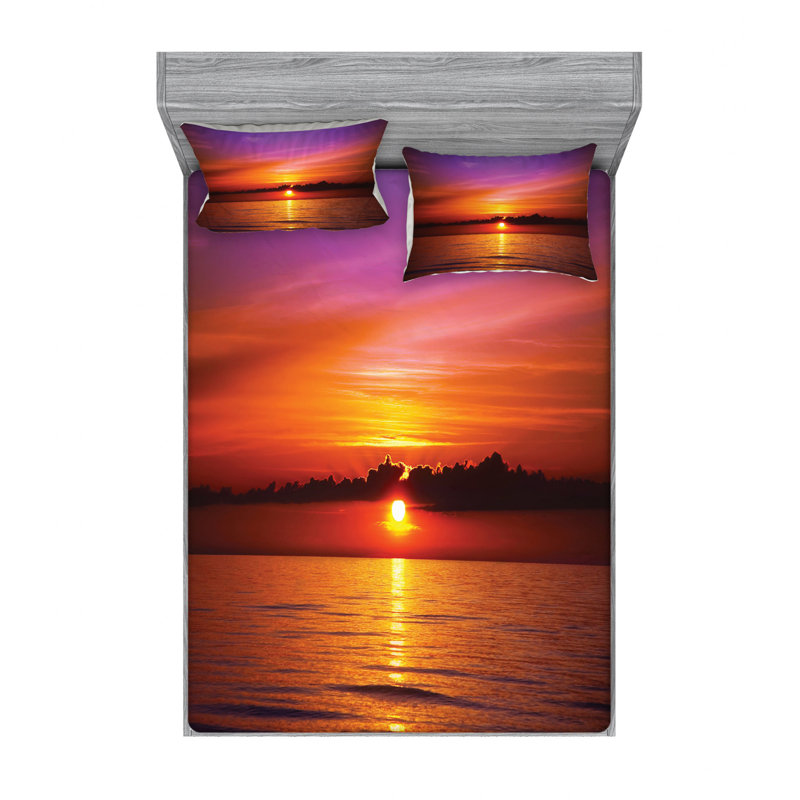 Microfiber Sheet Set, Queen Sheet Set + Fitted Sheet + 2 Pillowcases
