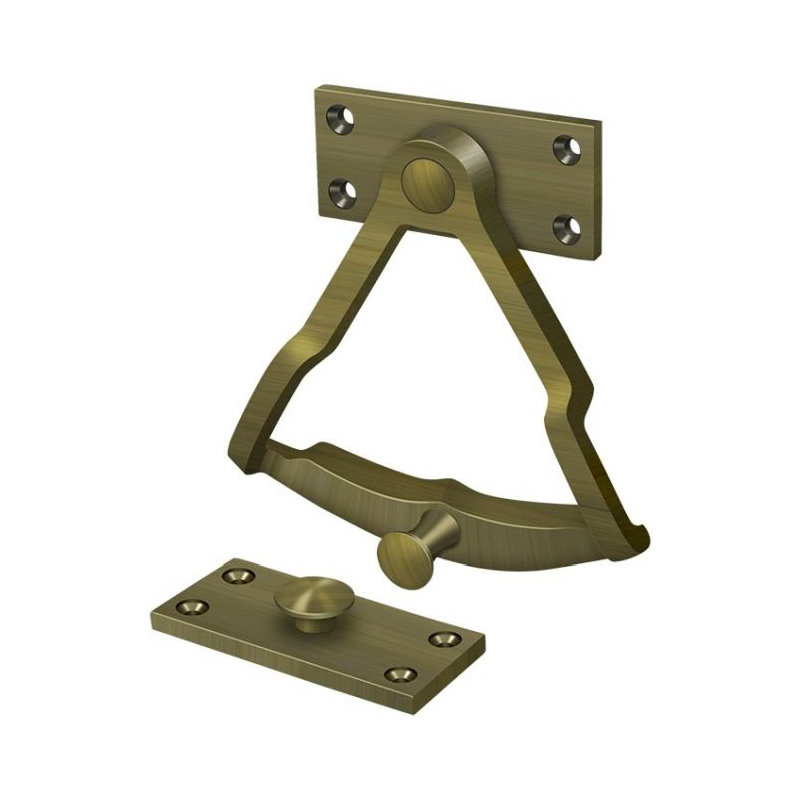 Quadrant de porte Deltana DDQ56U5; Finition laiton antique, Laiton antique