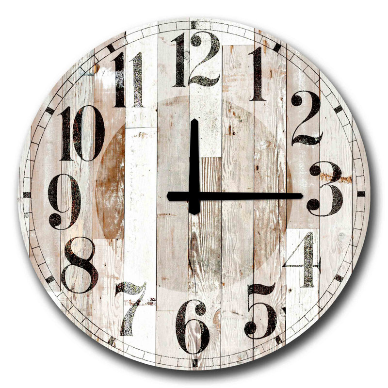 Horloge murale élégante Elegant, 19,7 pouces de diamètre | 100% panneau de fibres à densité moyenne, épaisseur: 0,2 pouce | Décoration élégante pour le salon, la chambre à coucher et le bureau | Design moderne avec chiffres faciles à lire | Cadeau parfait pour toute occasion