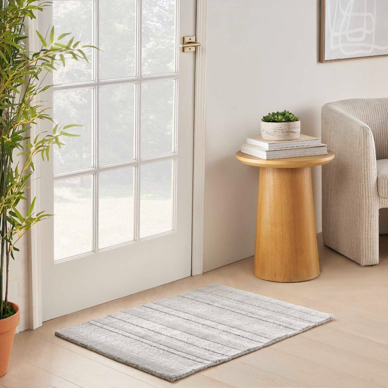DKNY Pure Multi Weave Grey Contemporary Indoor Rug, Rectangle 7'9" x 9'9"