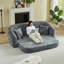 Fauteuil inclinable convertible incurvé de 87 po-748431118
