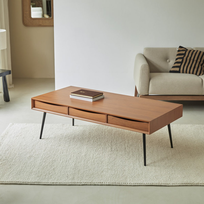 Simen Solid Wood Coffee Table
