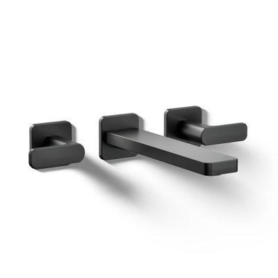 Parallel Wall-Mount Bathroom Sink Faucet Trim