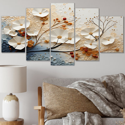 Ensemble de décoration murale Ethereal Elegance - Collages abstraits en métal
