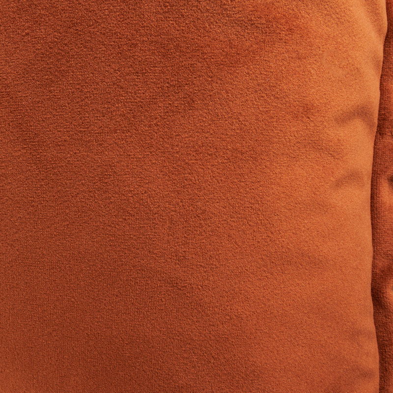 Conner 20" Velvet Throw Pillow, Paprika