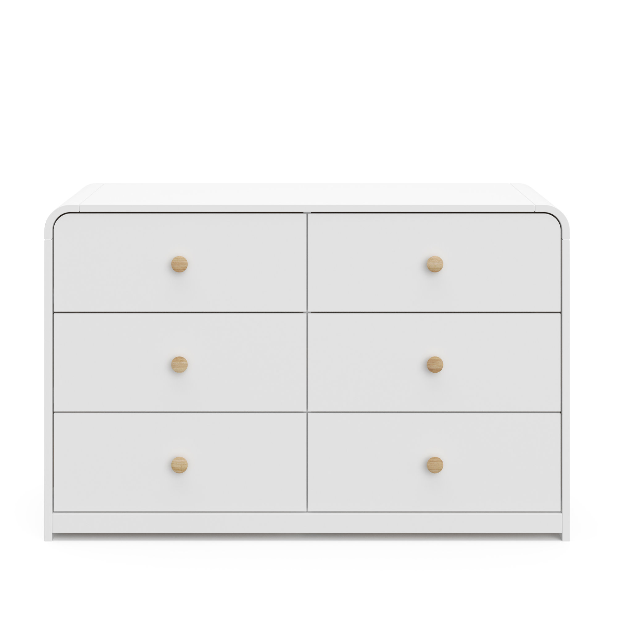 Storkcraft Santos 6 Drawer Dresser, White
