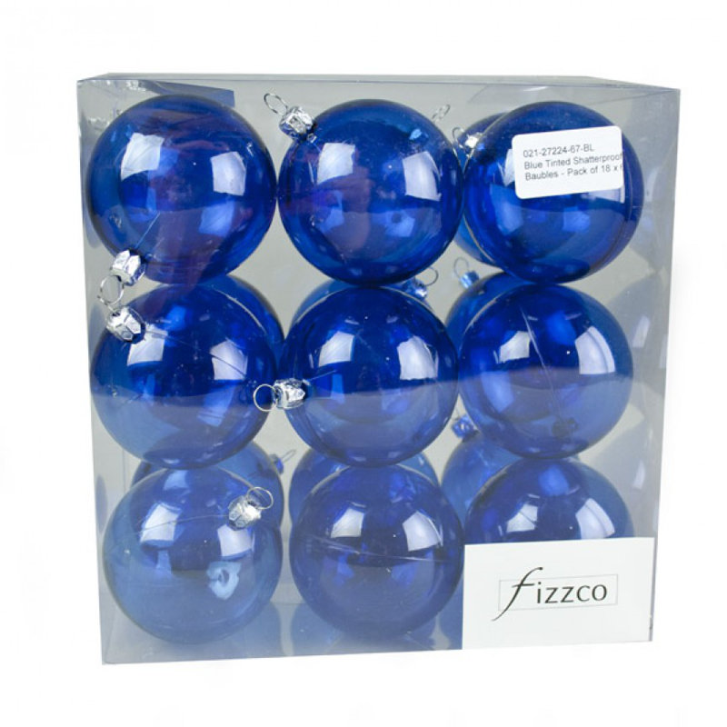 9cm Bauble, Blue