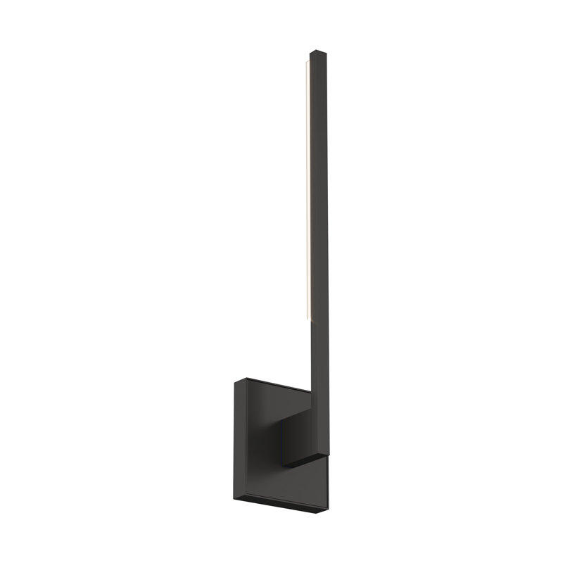 Klee 1 - Light LED Armed Sconce, Nightshade Black