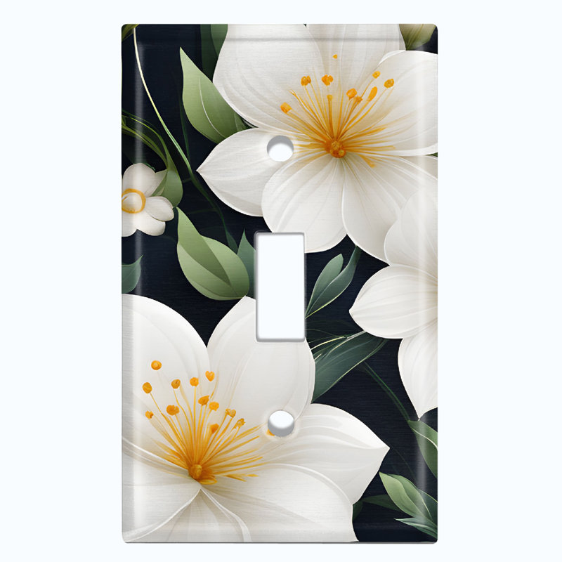 Assiette murale jonquille fleur blanche jaune arbre de Noël festif 1 lumières