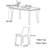 Modern minimalist dining table-1393191439